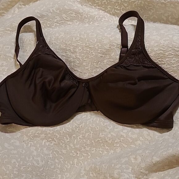 NEW 34C BALI MINIMIZER PASSION FOR COMFORT WARM COCOA DARK BROWN BRA 34 C NO TAG - Picture 3 of 5